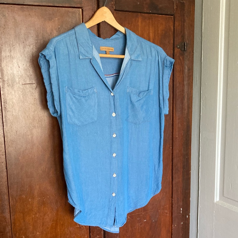 JACHS Girlfriend cut sleeve shirt